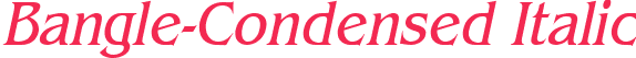 Bangle-Condensed Italic